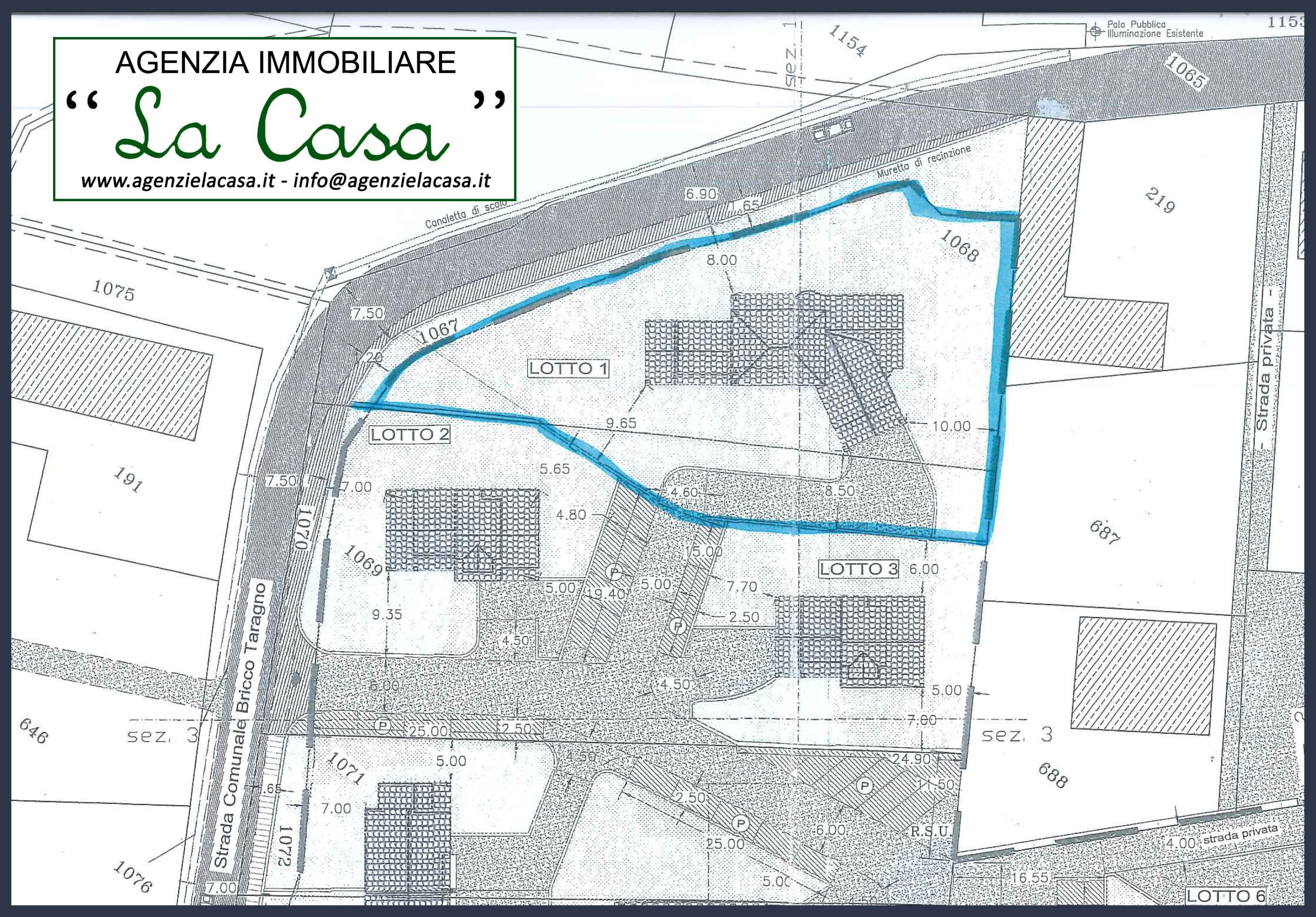 plan - Terreno edificabile Strada Bricco Taragno, Villafranca d'Asti - planimetria 1