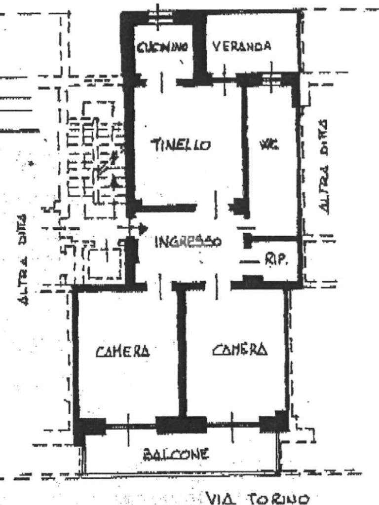 Trilocale Via Torino, Piossasco - planimetria 1