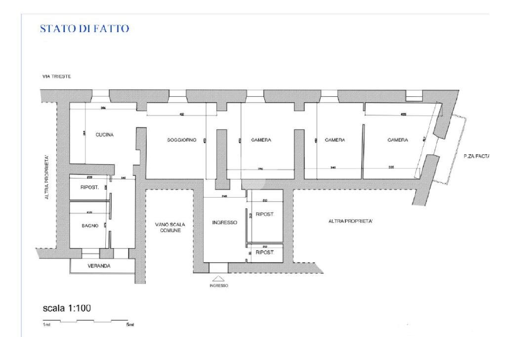 Apartment Piazza facta, Pinerolo - floor plans 1