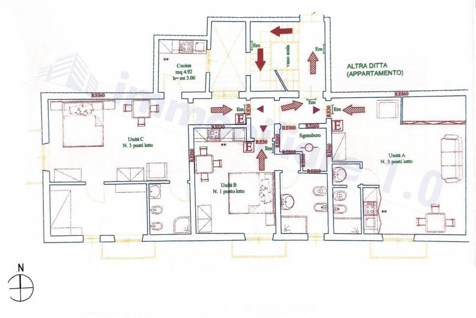 Appartamento via San Francesco, 67, Trapani - planimetria 1