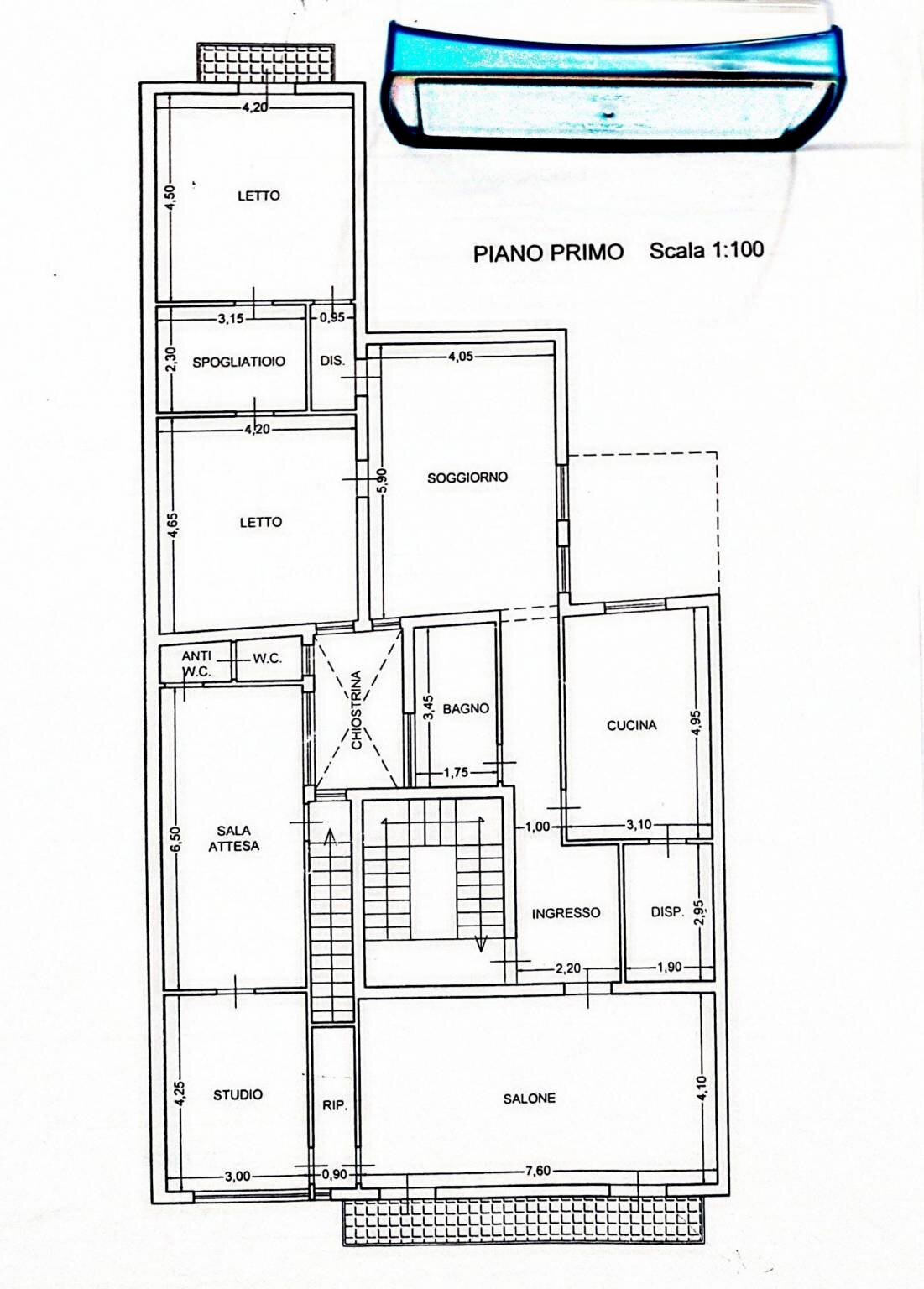 Appartamento via Rossotti, 27, Alcamo - planimetria 1