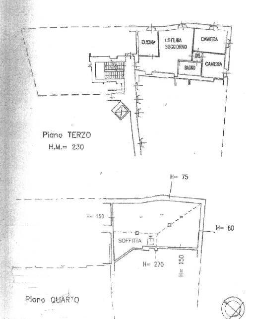 Three-room apartment Via Caduti della Libertà 1, Verrès - floor plans 1