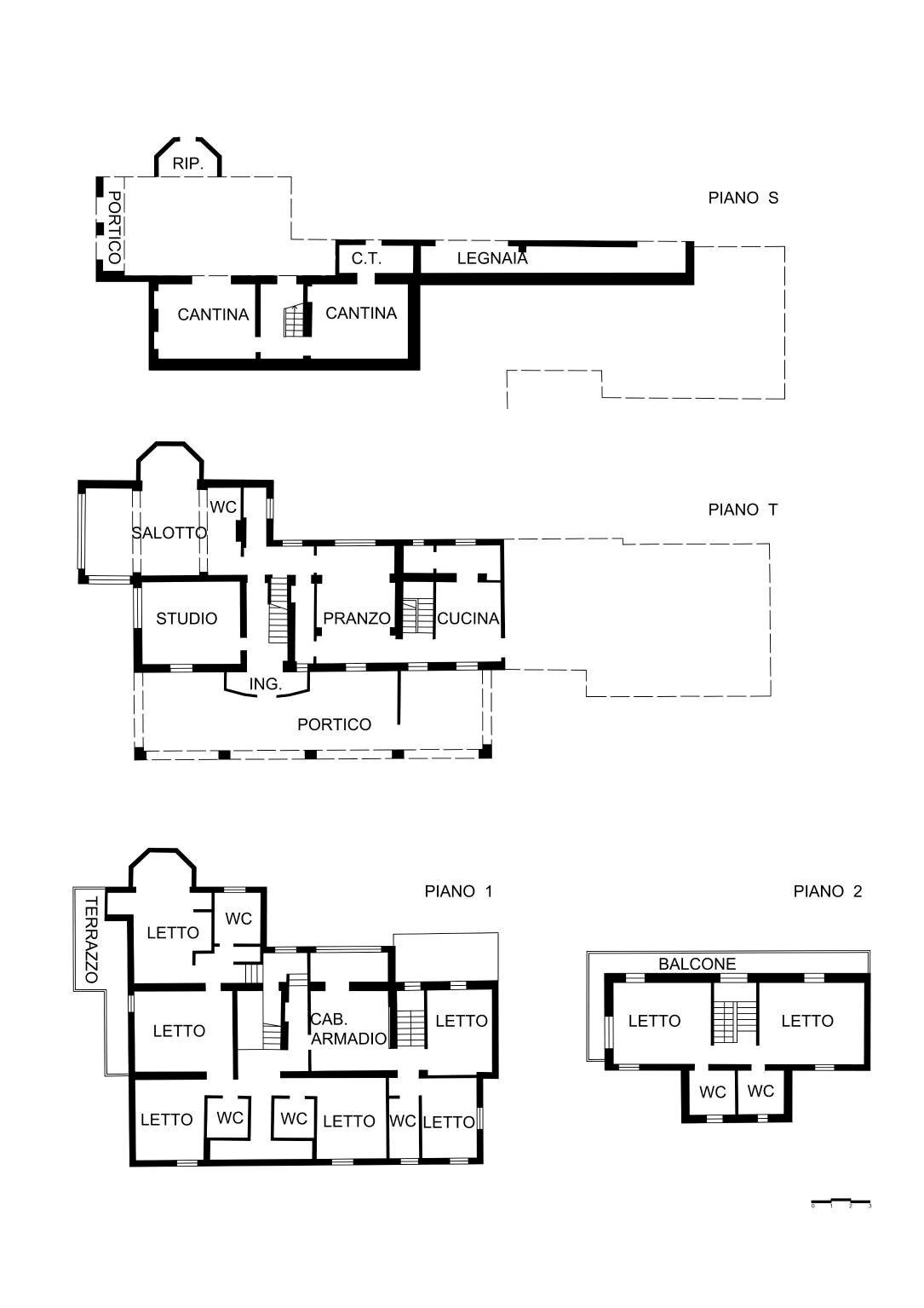 Villa via San Vitale, 9, Roppolo - planimetria 1