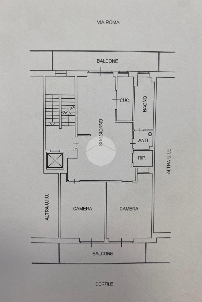 Quadrilocale Corso Francia, Collegno - planimetria 1