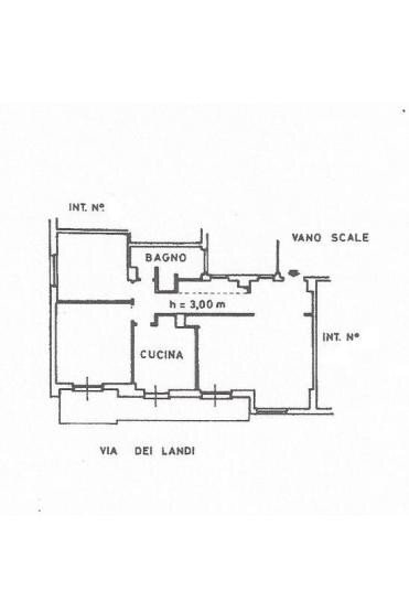 Four-room apartment via dei Landi, 1, Genova (neighborhood Sampierdarena) - floor plans 1