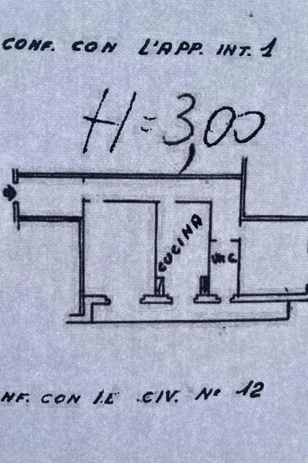 Two-room apartment via Giovanni Ambrogio Molfino, 10, Genova (neighborhood Sestri Ponente) - floor plans 1