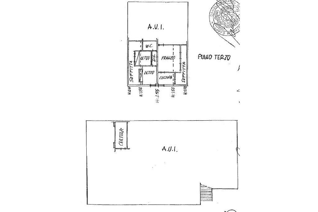 Three-room apartment Via XXIV Maggio, Serramazzoni - floor plans 1