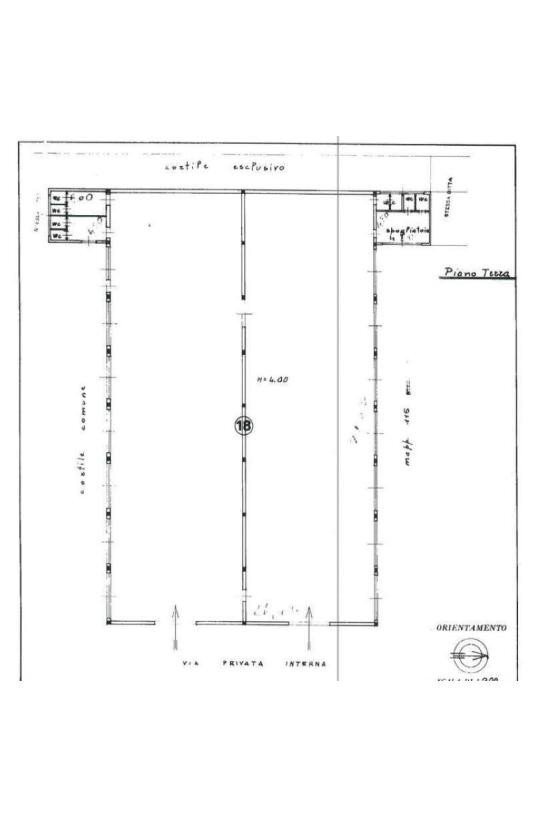 Capannone via Thomas Alva Edison, Settimo Milanese - planimetria 1