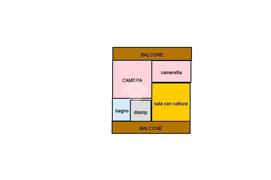 Bilocale Via giuseppe garibaldi, Pombia - planimetria 1