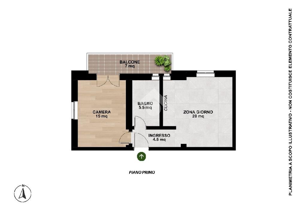 Bilocale Strada Della Briolera, Luserna San Giovanni - planimetria 1