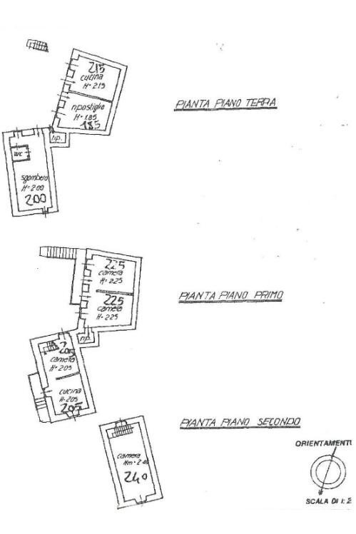Rustico Regione Lunassi, Fabbrica Curone - planimetria 1