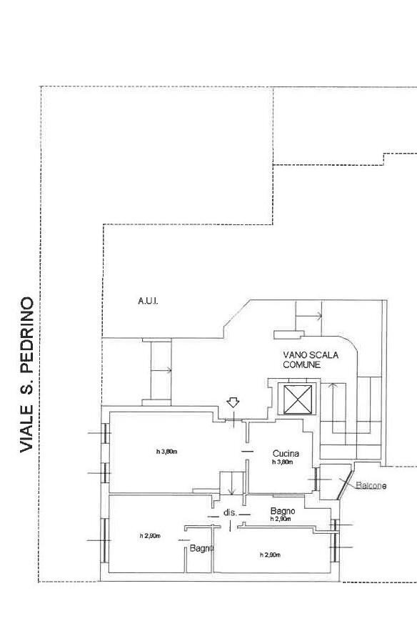 Appartamento via San Pedrino, 18, Varese - planimetria 1