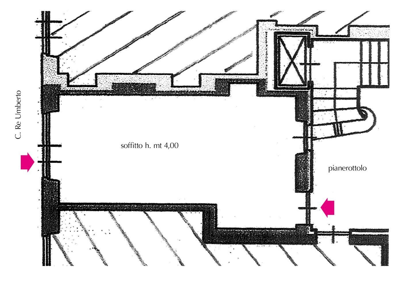 Shop corso Re Umberto, 72, Torino - floor plans 1