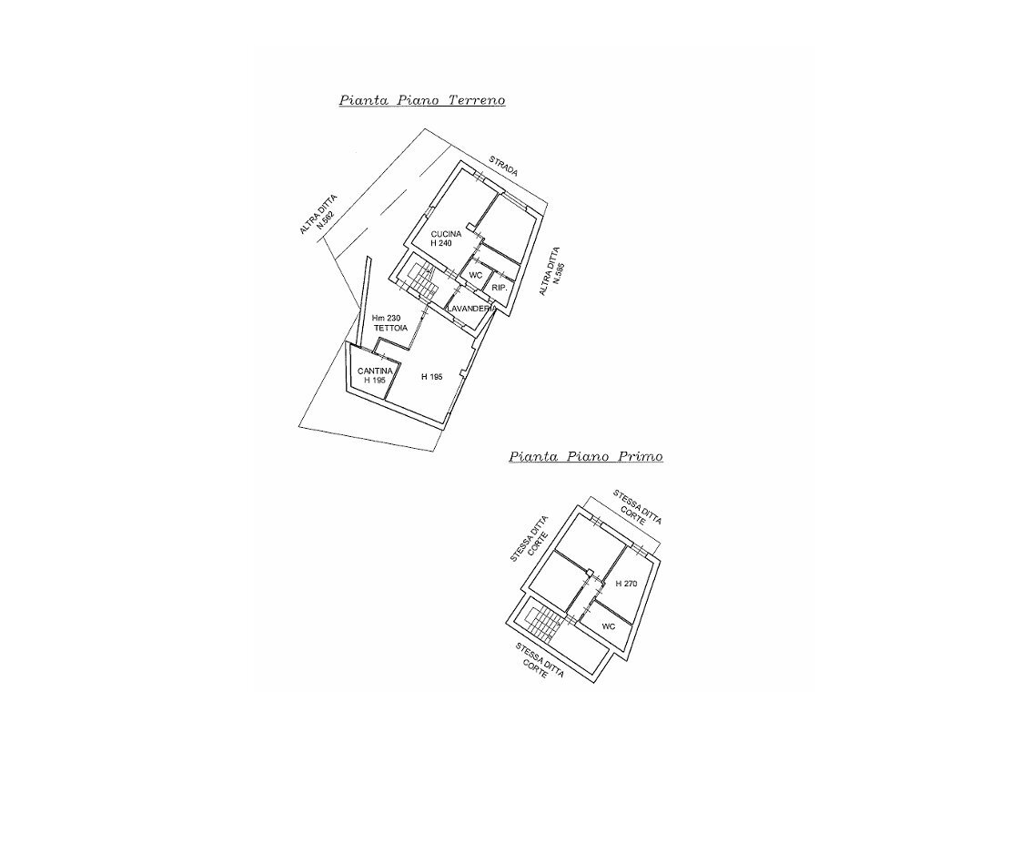 Casa semi indipendente Localita' Fedio Sottana, 3, Demonte - planimetria 1