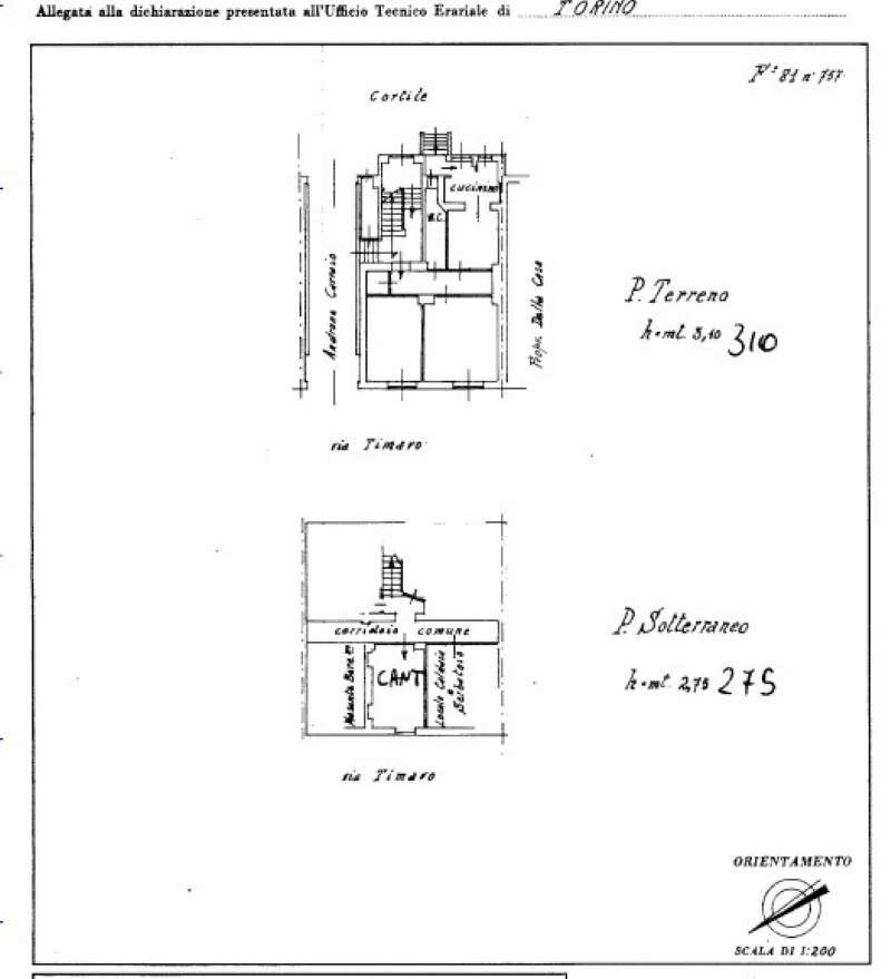 plani_1_ann - Three-room apartment via Timavo, 5, Torino - floor plans 1
