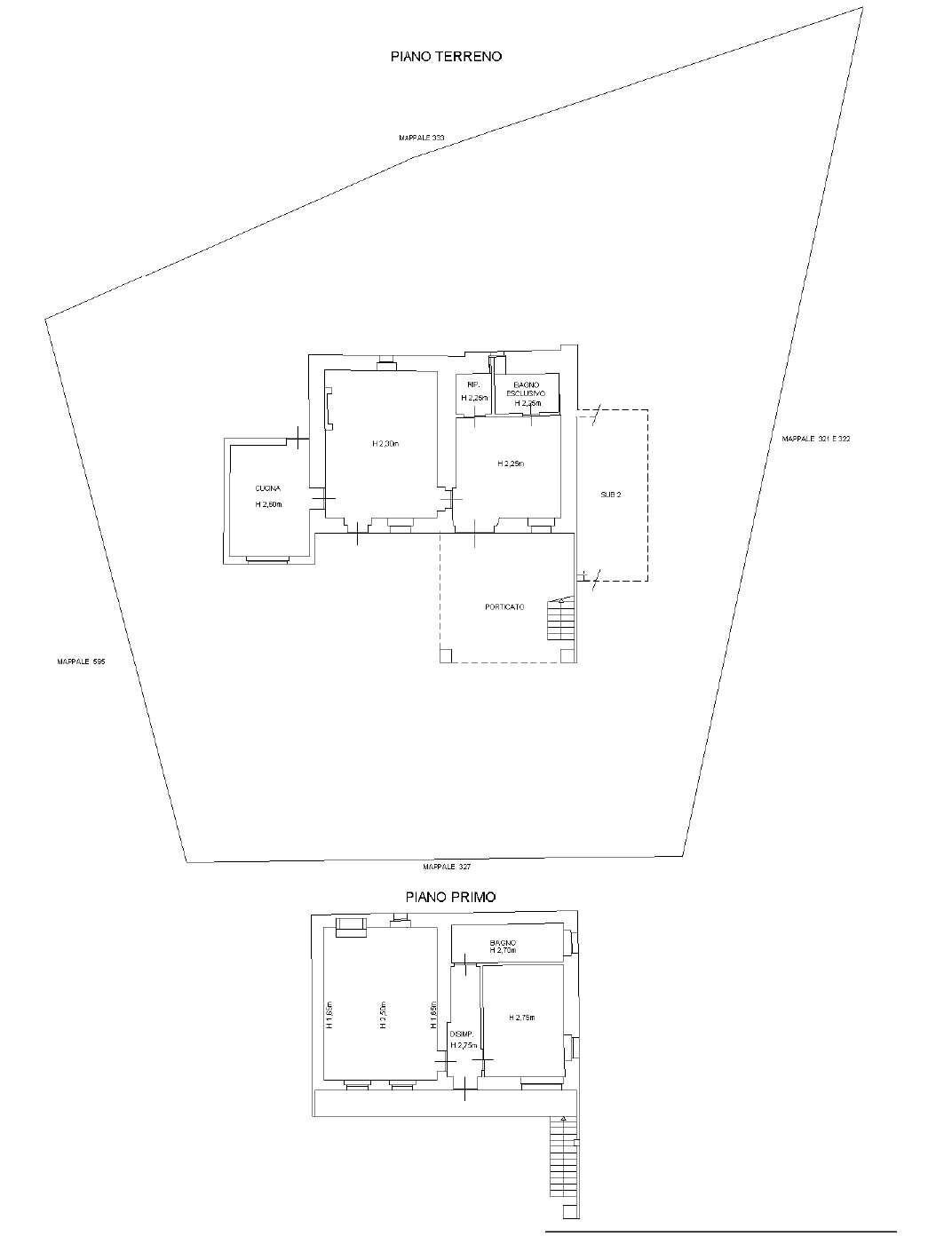 Farmhouse Frazione San Grato 72, Piozzo - floor plans 1