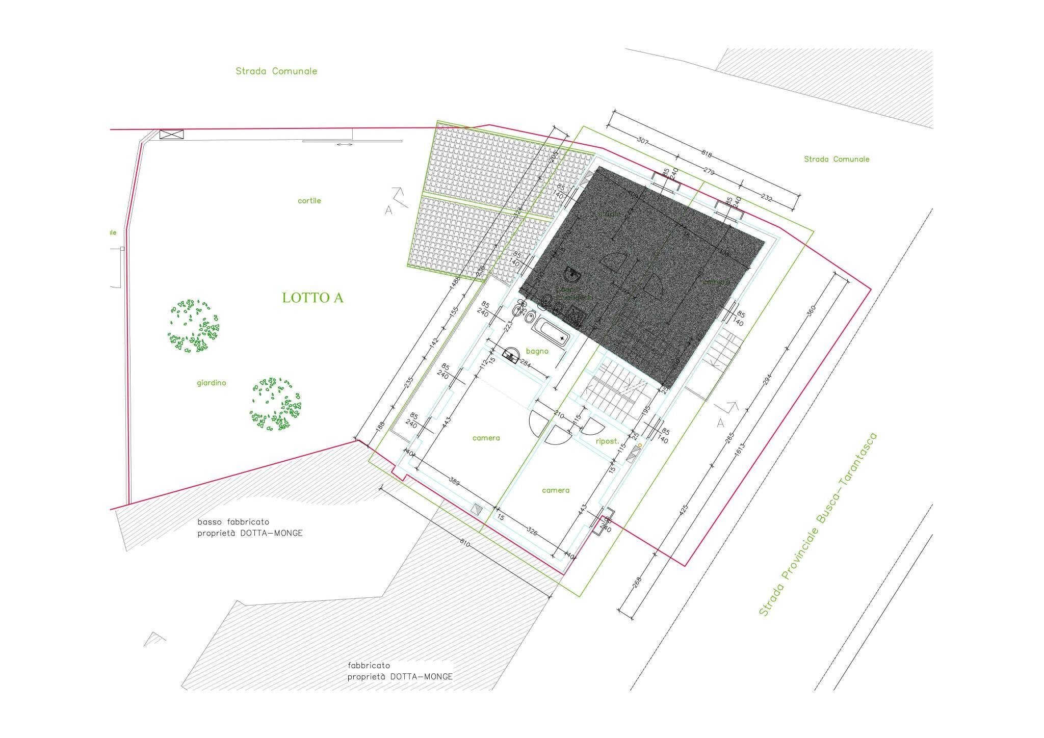 Villa Frazione San Barnaba, frazione San Barnaba, Busca - planimetria 1