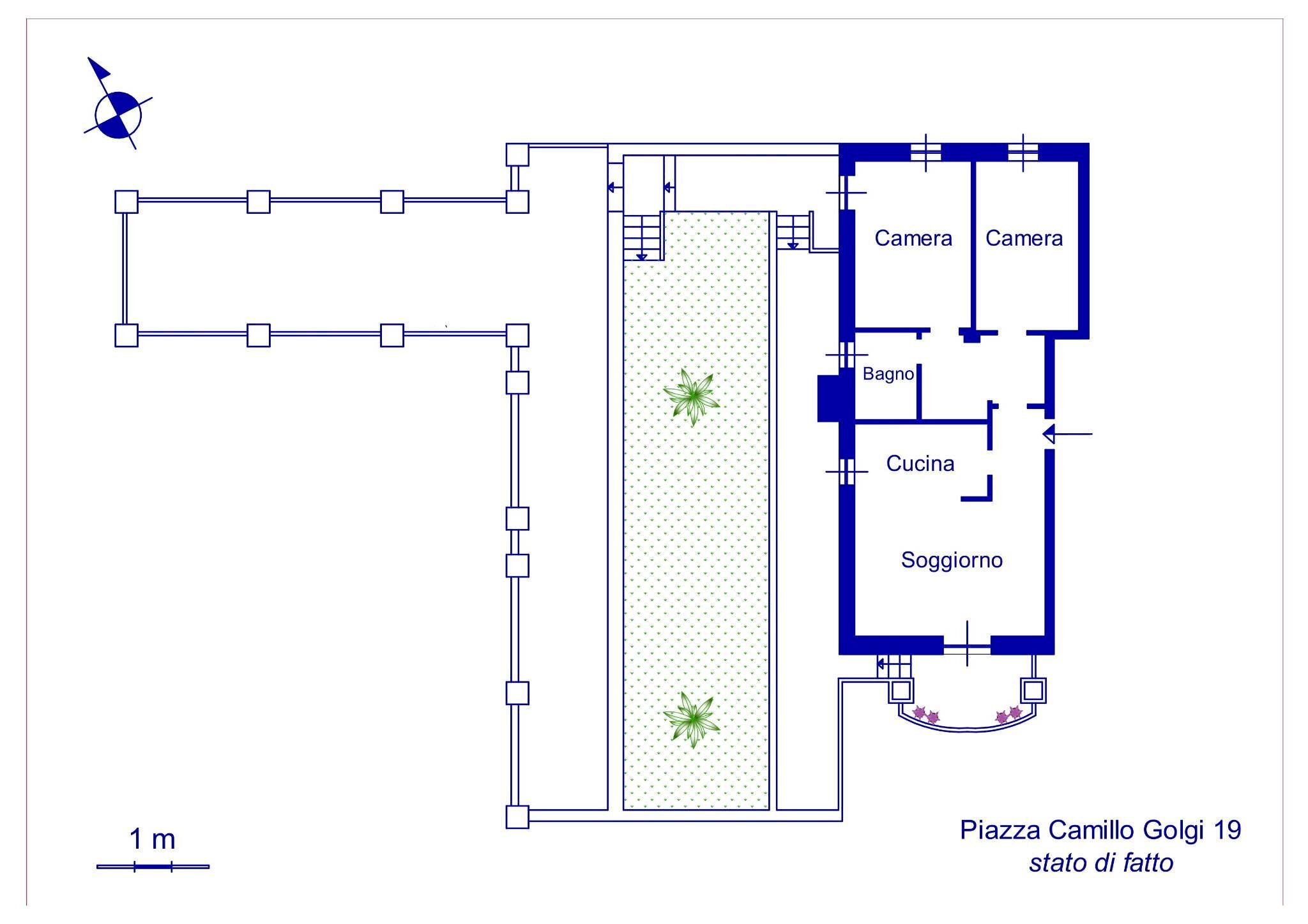 Trilocale piazza Golgi, 19, Arenzano - planimetria 1
