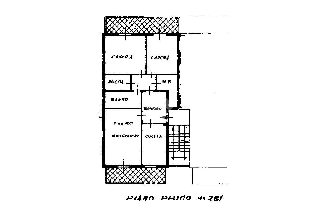 Four-room apartment Viale Ponchielli, Riccione - floor plans 1