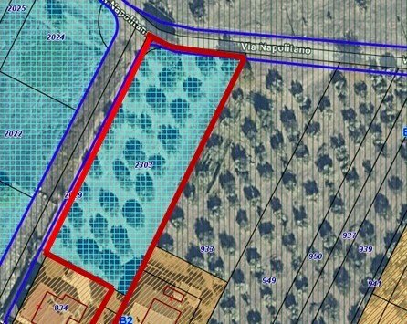 Terreno edificabile via Attilio Forlani, 45, Cepagatti - planimetria 1