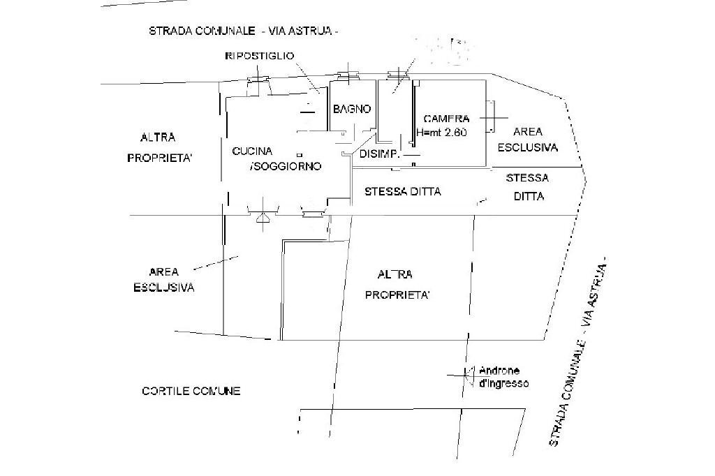 Trilocale Via Giuseppe Astrua, Val della Torre - planimetria 1
