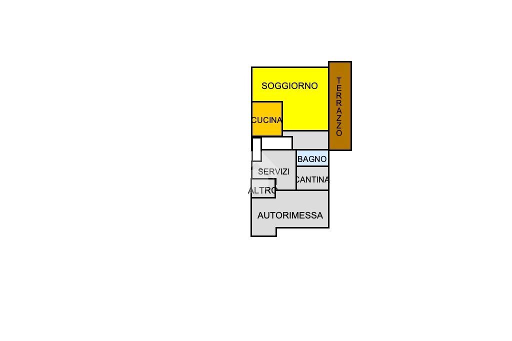 Porzione di casa Via Chiappini, Cervia - planimetria 1