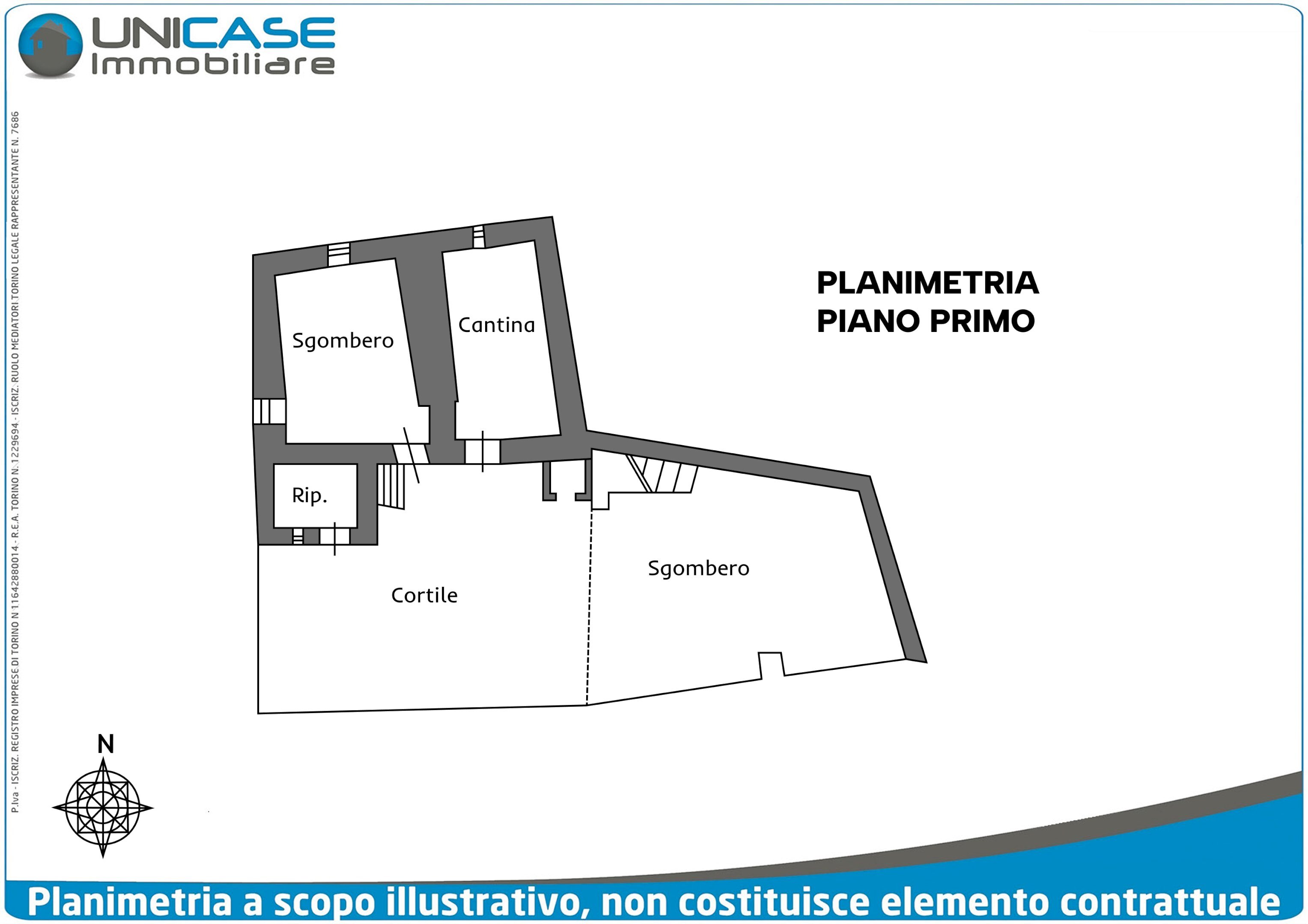 Semi-detached house Via Paesana, 72, Barge - floor plans 1