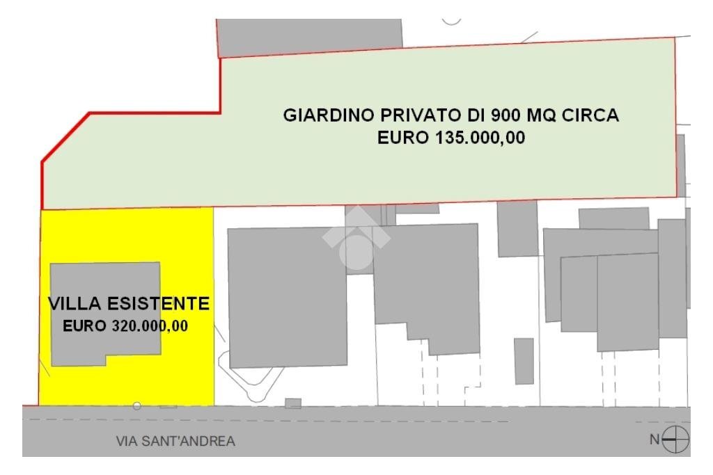 Villa Via Sant' Andrea, Carugate - planimetria 1