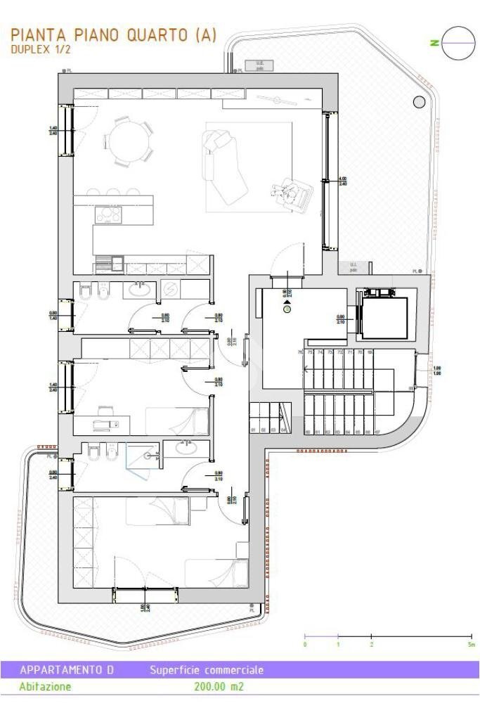 Attic Via Castelli Fiorenza, Rho - floor plans 1