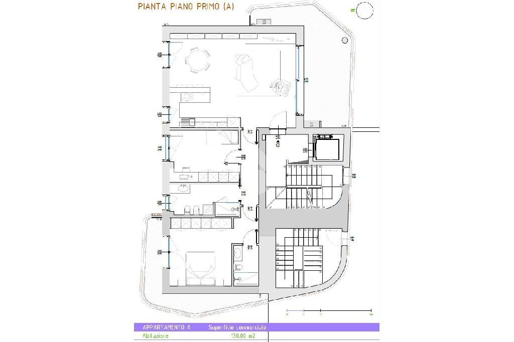Three-room apartment Via Castelli Fiorenza, Rho - floor plans 1