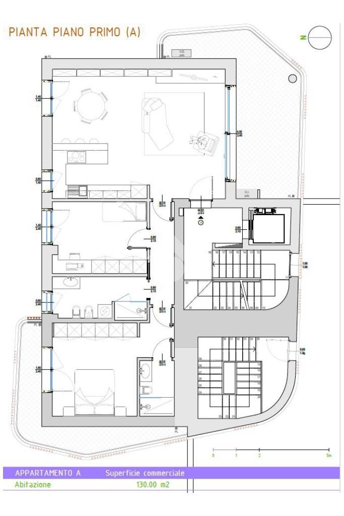 Three-room apartment Via Castelli Fiorenza, Rho - floor plans 1