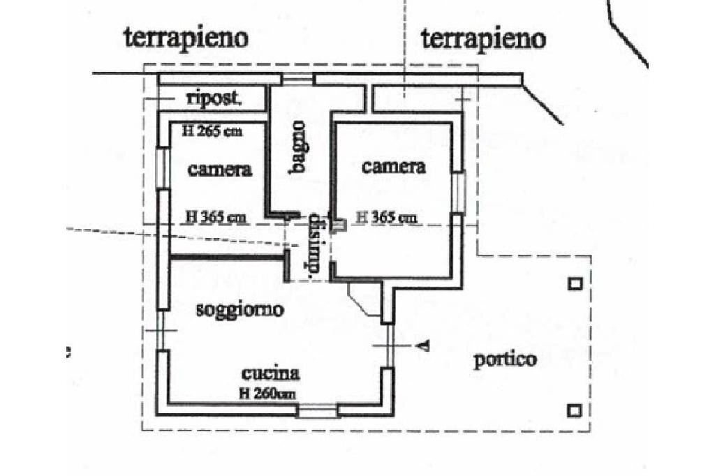 Villa Via Merea, Diano Arentino - planimetria 1