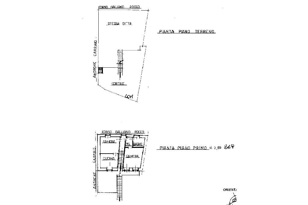 Three-room apartment Corso Galliano Rocco, Pinasca - floor plans 1