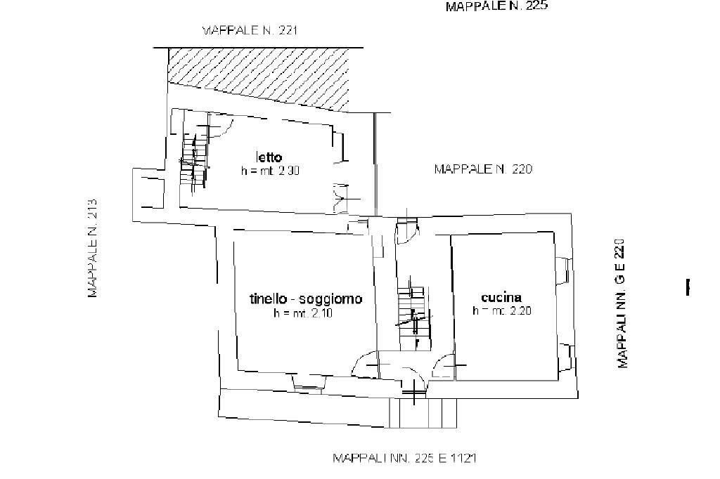 Semi-detached house Col san giovanni, Viù - floor plans 1