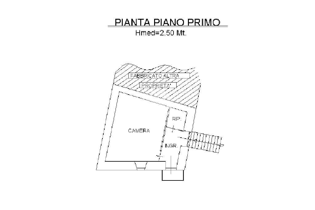 Casa semi indipendente Borgata Cresto, Monastero di Lanzo - planimetria 1