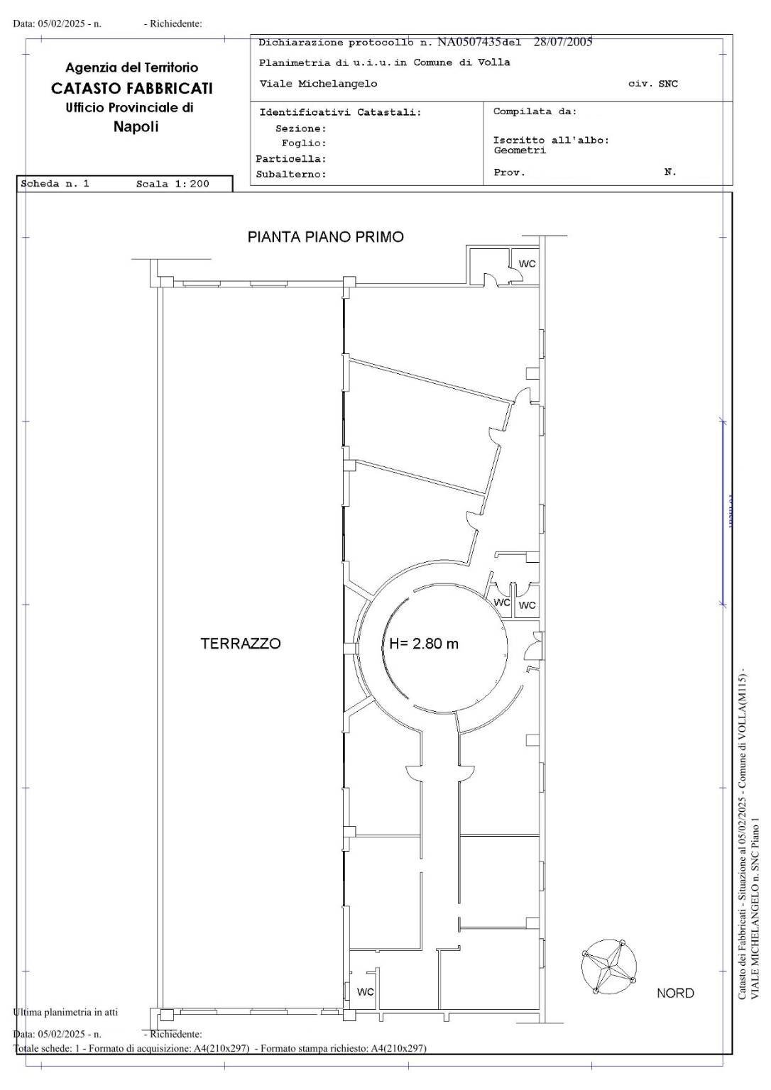 Office viale Michelangelo, Volla - floor plans 1