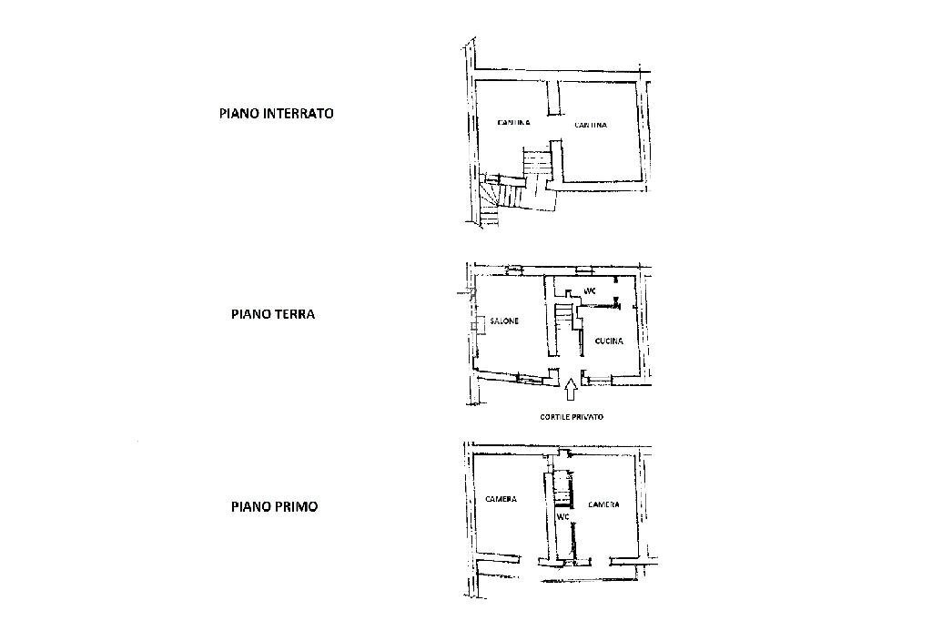 Casa semi indipendente Regione Monveglio, Montechiaro d'Asti - planimetria 1