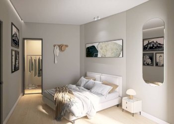 Camera da letto - Bilocale via Sant'Ilario, 11, Genova - foto 5