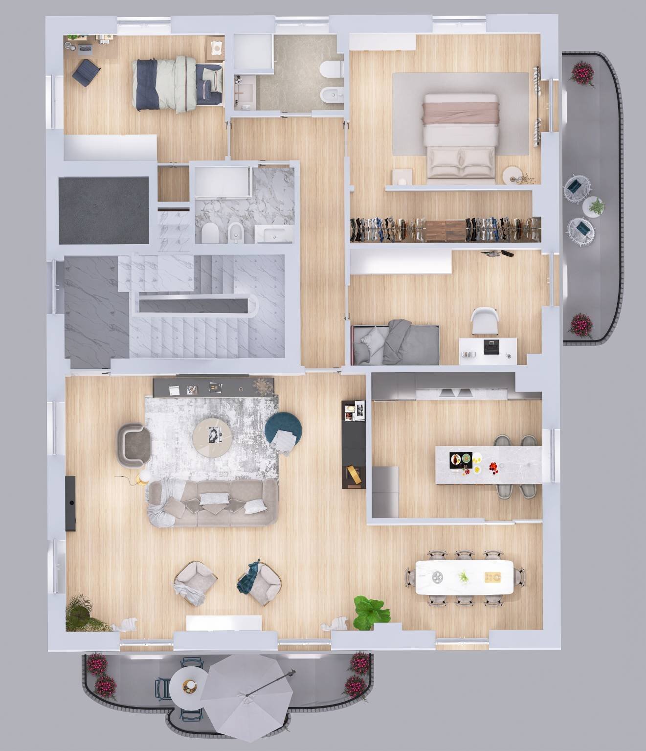 Quadrilocale via Sant'Ilario, 11, Genova - planimetria 1