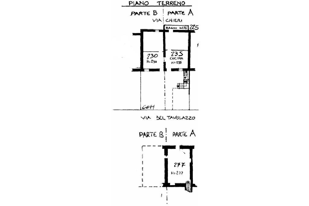 Casa semi indipendente Via Tavolazzo, Poirino - planimetria 1