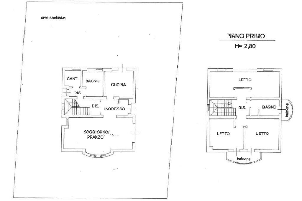 Independent house Via gadda, Camposanto - floor plans 1