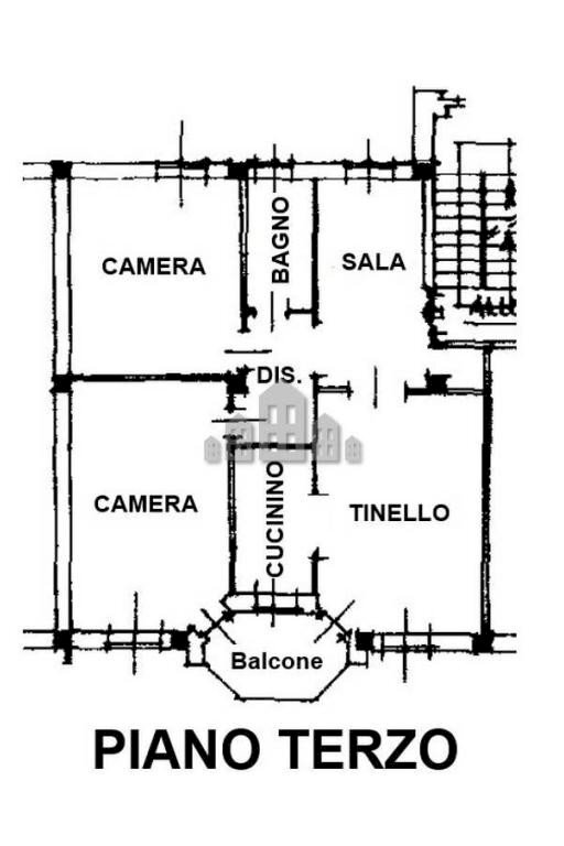 Quadrilocale via De Gasperi, 1, Forno Canavese - planimetria 1