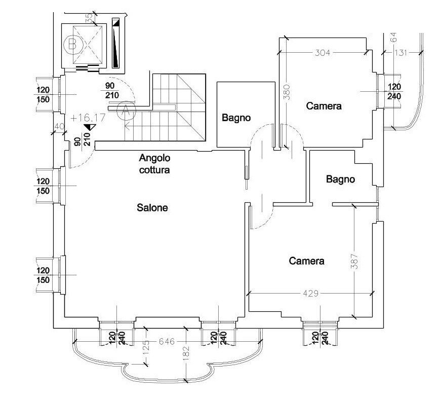 Quadrilocale via Sant'Ilario, 11, Genova - planimetria 1