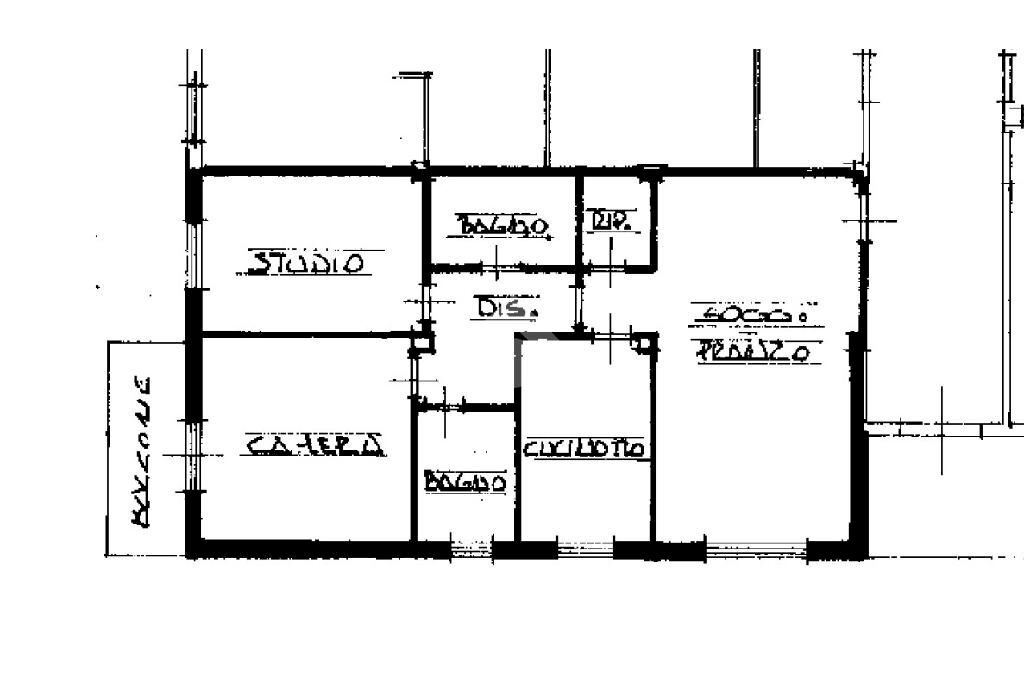 Three-room apartment Via caduti del 27/XI/43, Marzabotto - floor plans 1