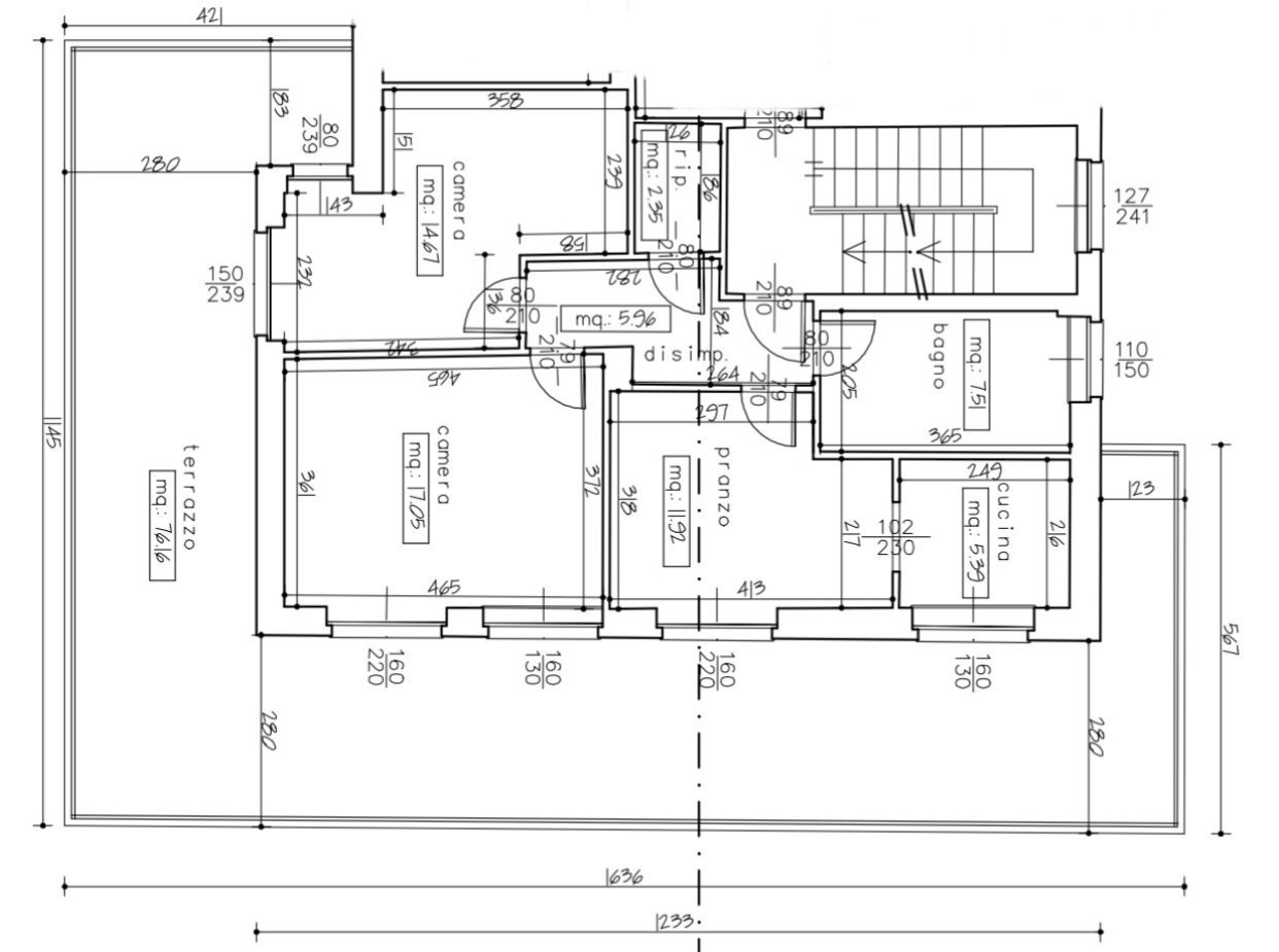 Trilocale via Circonvallazione Vigne, 14, Chiusa di Pesio - planimetria 1