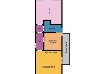 Planimetria - Trilocale via Lucania, Cervia - foto 2