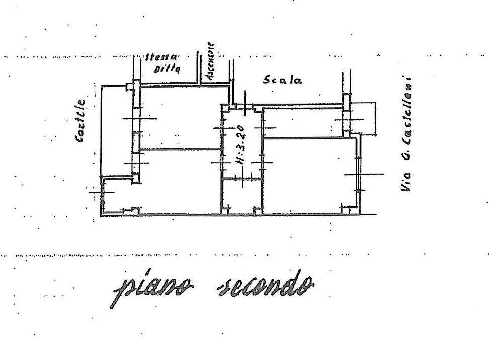 Trilocale Via Giacinto Castellani, 17, Cuneo (zona Cuneo Nuova) - planimetria 1