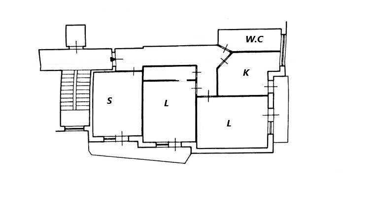Trilocale Via Martina, Crispiano - planimetria 1