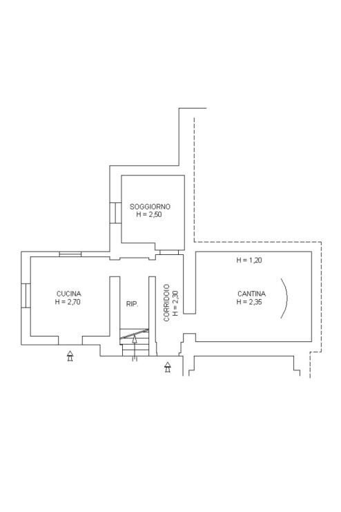 Independent house via Domenico Cantatore, 21, Morozzo - floor plans 1