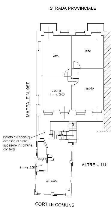 Independent house via Torino, 22, Lanzo Torinese - floor plans 1